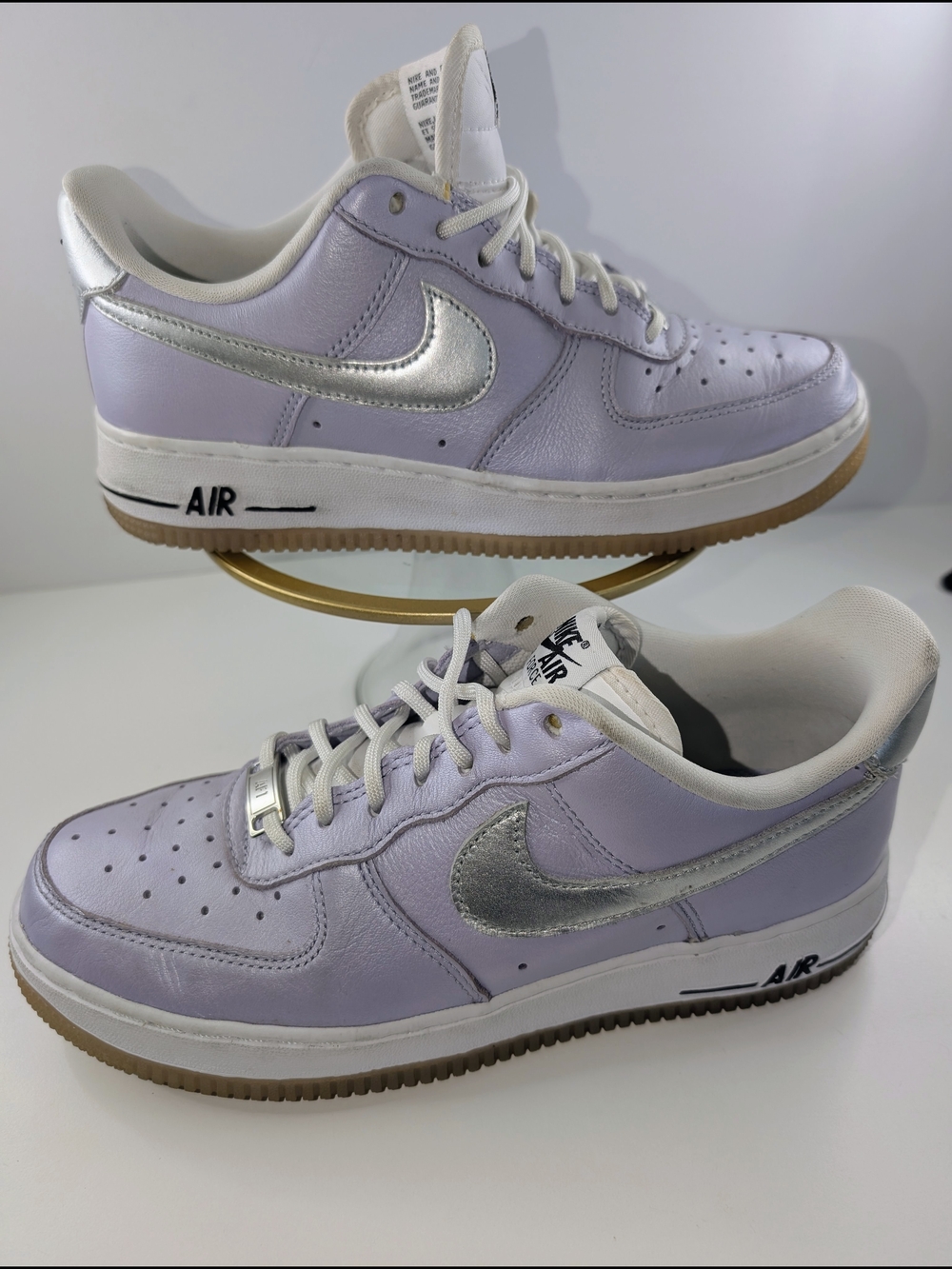 Nike Air Force 1 Low Oxygen Purple Silver Women’s Size 7.5 Shoe